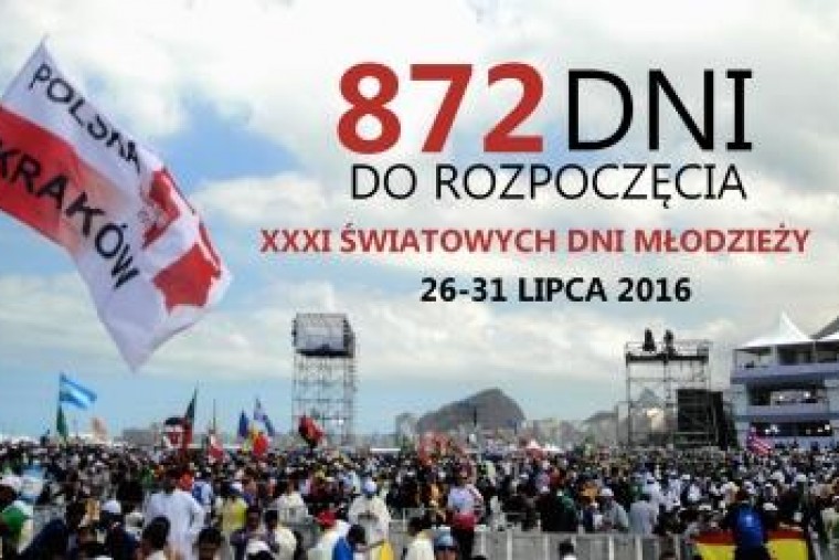 872 dni do rozpoczęcia XXXI ŚDM w Krakowie